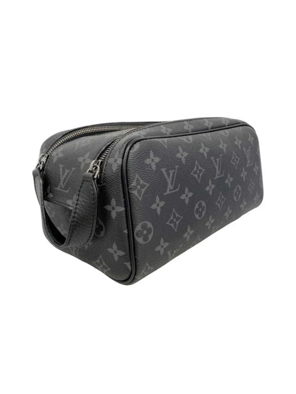 Louis Vuitton Handbag Monogram Empreinte Dopp Kit Black Gray